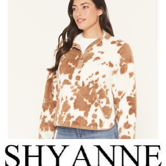 Shyanne Jackets & Blazers - Shyanne Roberta Polar Fleece Quarter Snap Jacket ❤️ NWT Color Coffee